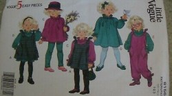 8156 VOGUE PINAFORE, JUMPSUIT, DRESS, LEGGINGS, TOP PATTERN 1-3